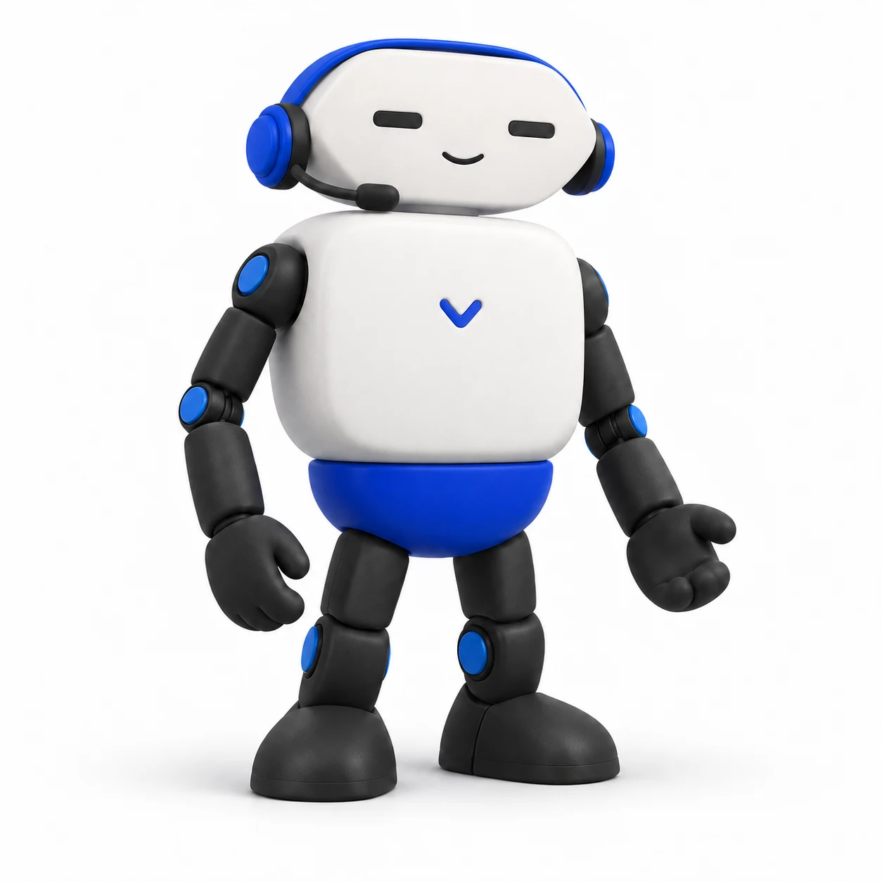 Vercon helper wearing a headset, ready to answer questions.